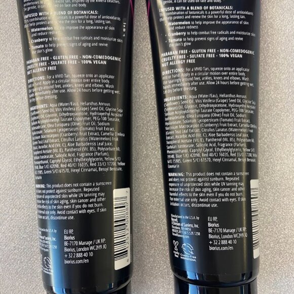 LOT OF 2 - NWT NORVELL VIVID BOOST COOL HUE VIOLET TONES COOL BROWN INSTANT TAN - Picture 2 of 2